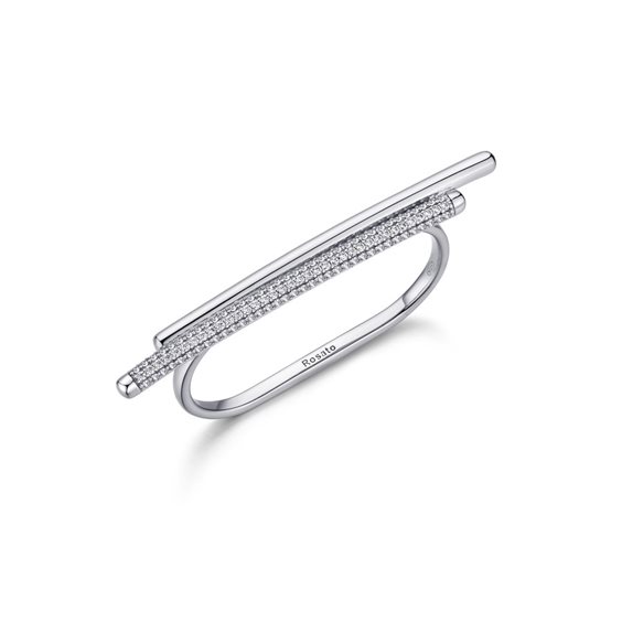 Anello Rosato Donna Bianca in Argento Cubic Zirconia RZBI35 - RZBI35